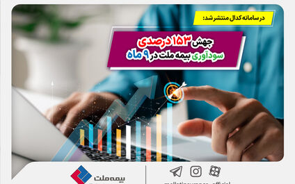 جهش 153 درصدی سودآوری بیمه ملت در 9 ماه